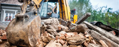 Excavation du terrain pour des projets de construction, de rénovation ou de maintenance